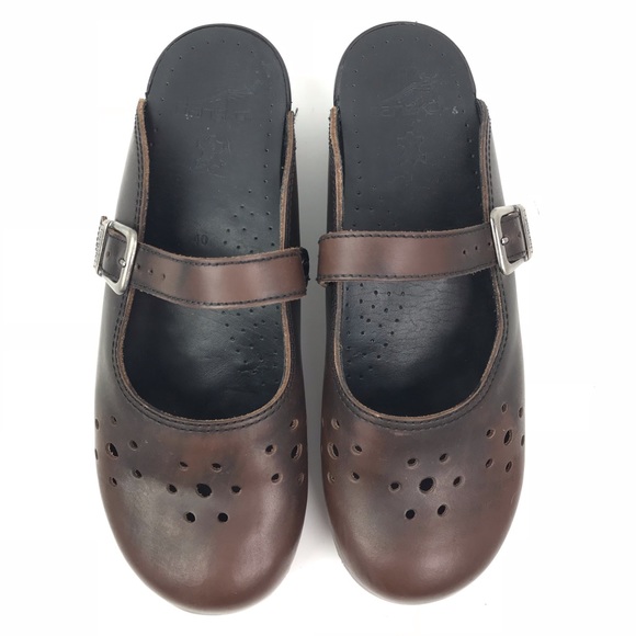Dansko Shoes | Dansko Womens Backless Mary Jane Clog Leather | Poshmark